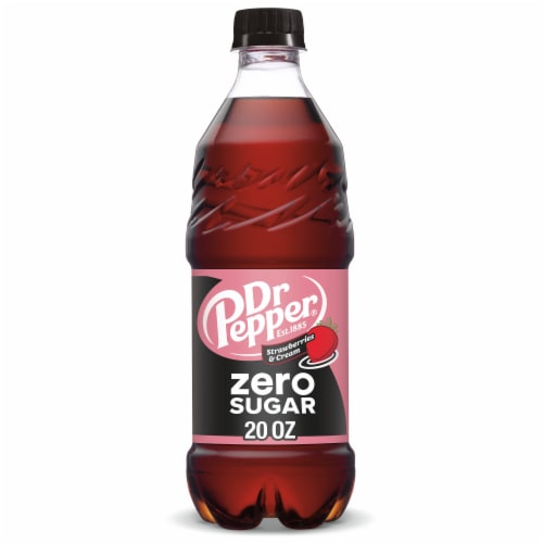 Dr Pepper Strawberries & Cream Zero Sugar Soda K4
